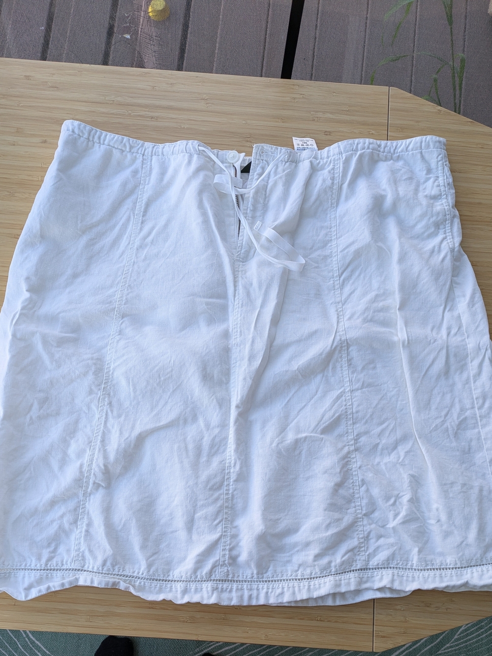 Eddie Bauer Linen A-Line Skirt